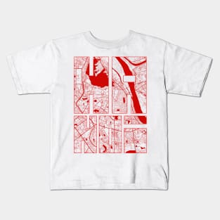 Hanoi, Vietnam City Map Typography - Oriental Kids T-Shirt